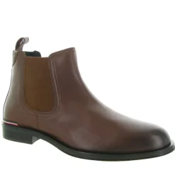 bottines et boots - Chelsea - homme - Cuir - Marron - Tommy hilfiger