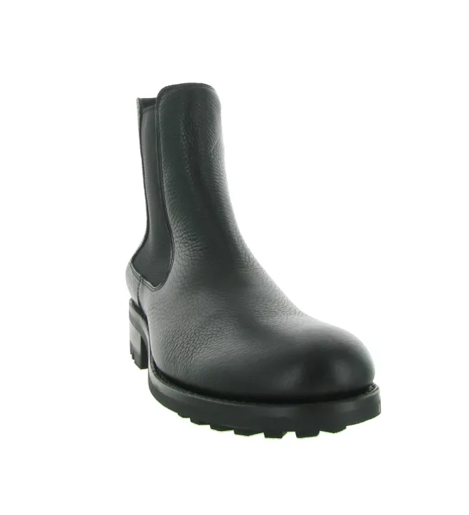 bottines et boots - Chelsea - homme - Cuir - Noir - Rautureau