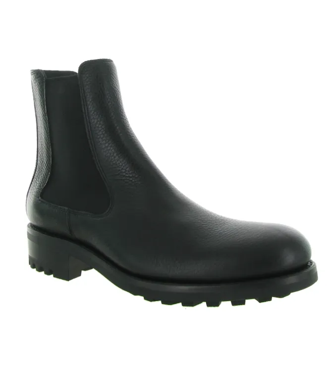 bottines et boots - Chelsea - homme - Cuir - Noir - Rautureau
