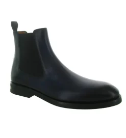 bottines et boots - Chelsea - homme - Cuir - Bleu Marine - Magnanni