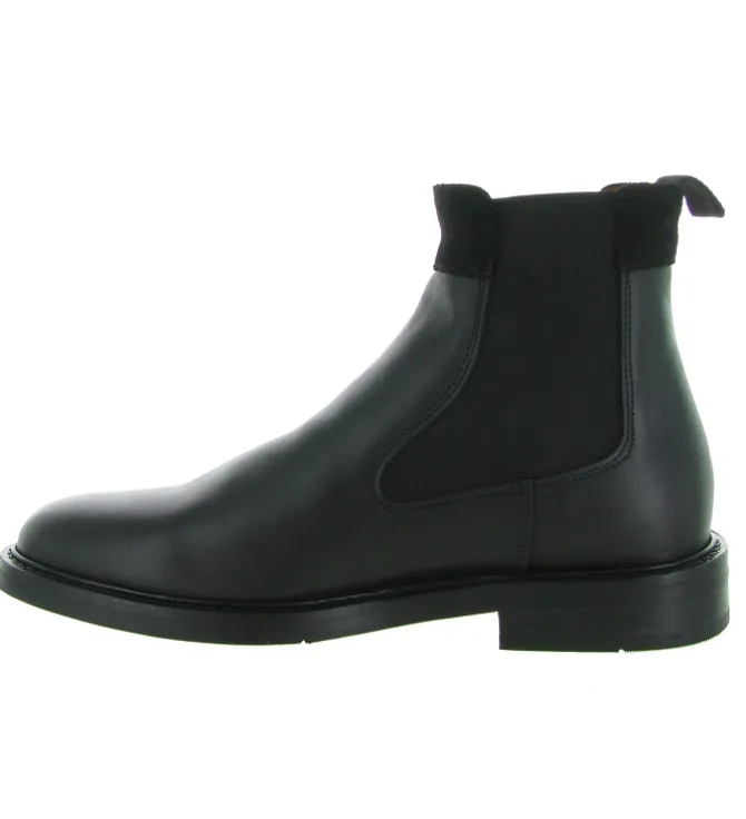 bottines et boots - Chelsea - homme - Cuir - Noir - Schmoove