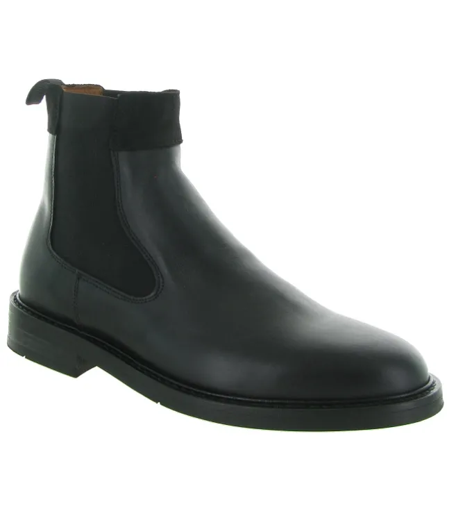 bottines et boots - Chelsea - homme - Cuir - Noir - Schmoove