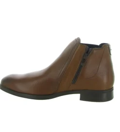 bottines et boots - Chelsea - homme - Cuir - Marron - Fluchos