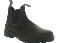 bottines et boots - Chelsea - homme - Cuir - Kaki - Blundstone