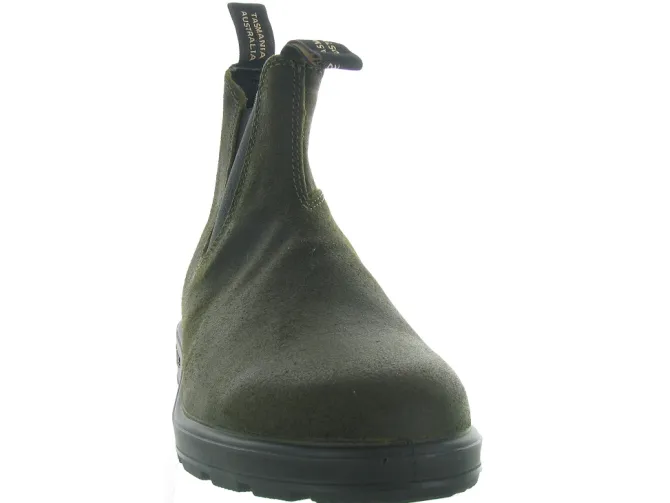 bottines et boots - Chelsea - homme - Cuir - Kaki - Blundstone