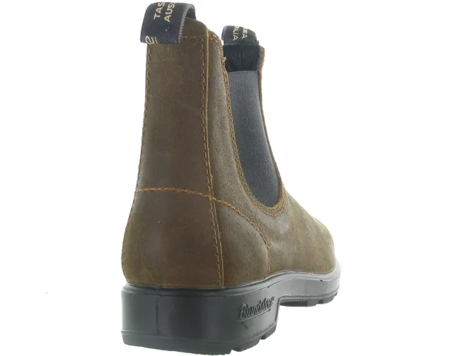 bottines et boots - Chelsea - homme - Cuir Gras - Marron - Blundstone