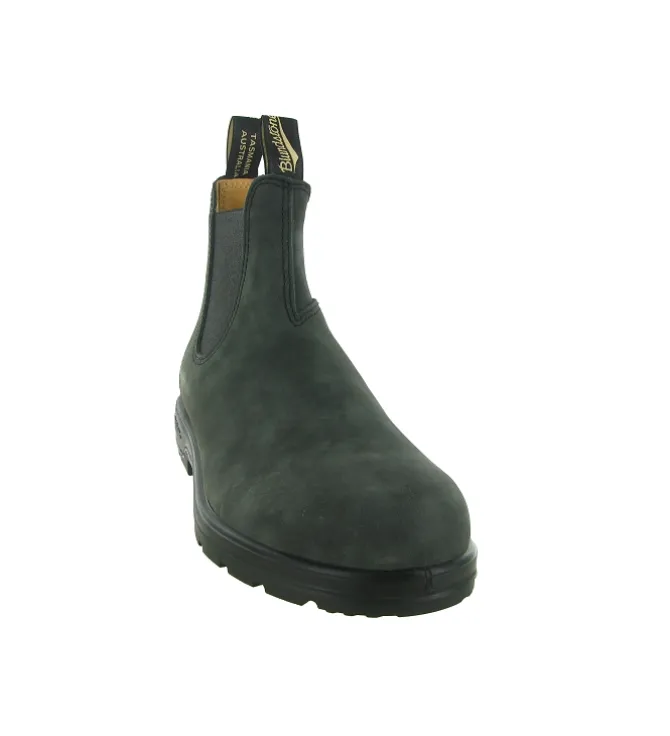 bottines et boots - Chelsea - homme - Cuir Gras - Noir - Blundstone