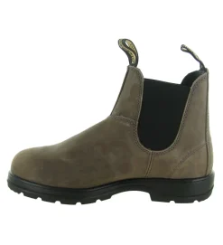bottines et boots - Chelsea - homme - Nubuck - Marron - Blundstone