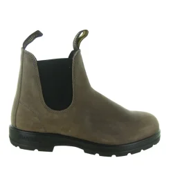bottines et boots - Chelsea - homme - Nubuck - Marron - Blundstone