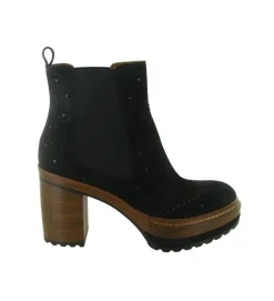 bottines et boots - Classique & Chic - femme - Nubuck - Noir - Pons quintana