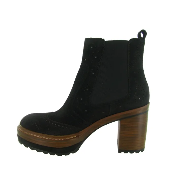 bottines et boots - Classique & Chic - femme - Nubuck - Noir - Pons quintana