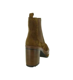 bottines et boots - Classique & Chic - femme - Nubuck - Camel - Pons quintana
