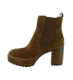bottines et boots - Classique & Chic - femme - Nubuck - Camel - Pons quintana