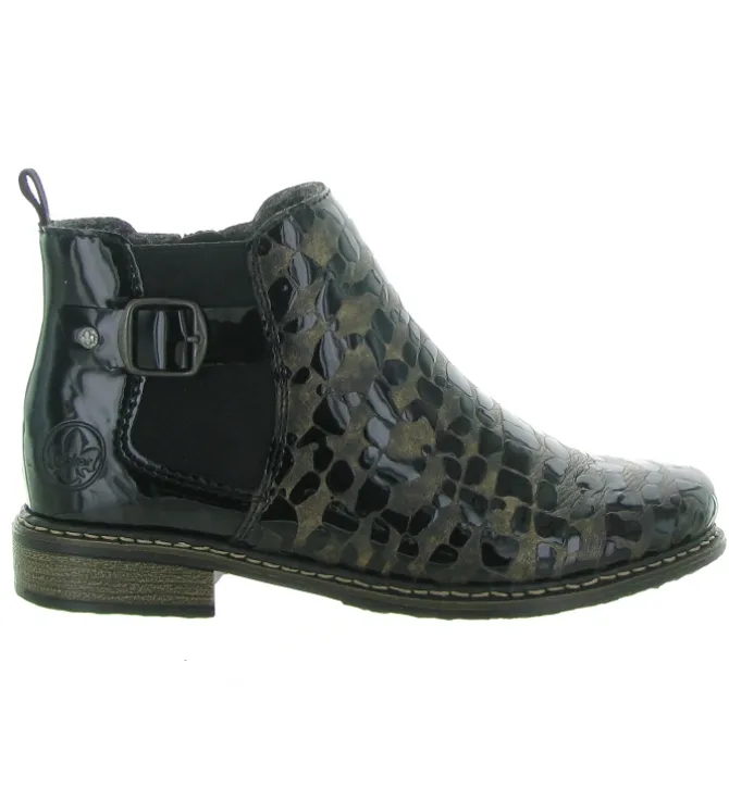 bottines et boots - Classique & Chic - femme - Cuir - Bronze - Rieker