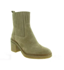 bottines et boots - Classique & Chic - femme - Nubuck - Beige - Alpe