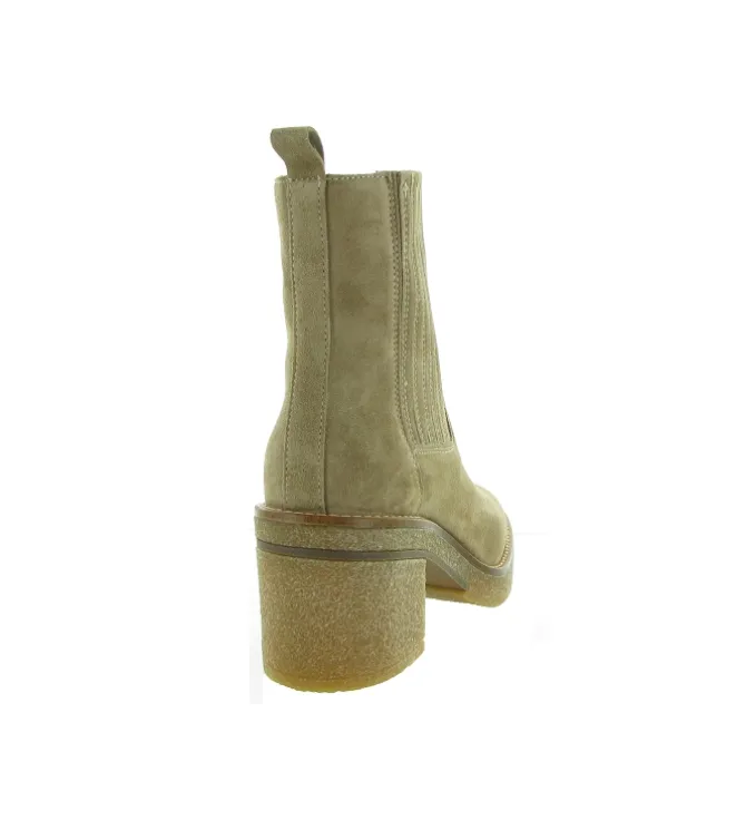 bottines et boots - Classique & Chic - femme - Nubuck - Beige - Alpe