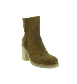bottines et boots - Classique & Chic - femme - Nubuck - Marron - Julie dee