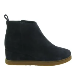 bottines et boots - Classique & Chic - femme - Nubuck - Bleu Marine - Unisa