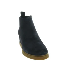 bottines et boots - Classique & Chic - femme - Nubuck - Bleu Marine - Unisa