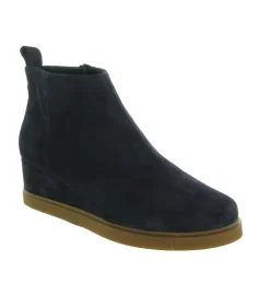bottines et boots - Classique & Chic - femme - Nubuck - Bleu Marine - Unisa