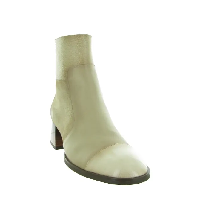 bottines et boots - Classique & Chic - femme - Cuir - Beige - Hispanitas