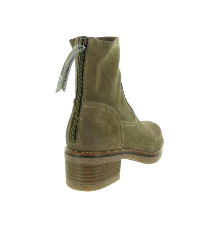 bottines et boots - Classique & Chic - femme - Nubuck - Taupe - Minka design