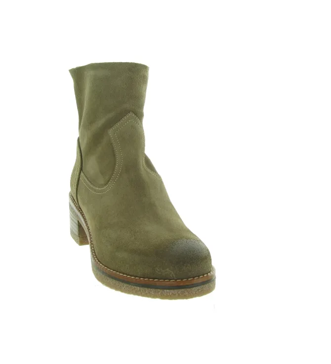 bottines et boots - Classique & Chic - femme - Nubuck - Taupe - Minka design
