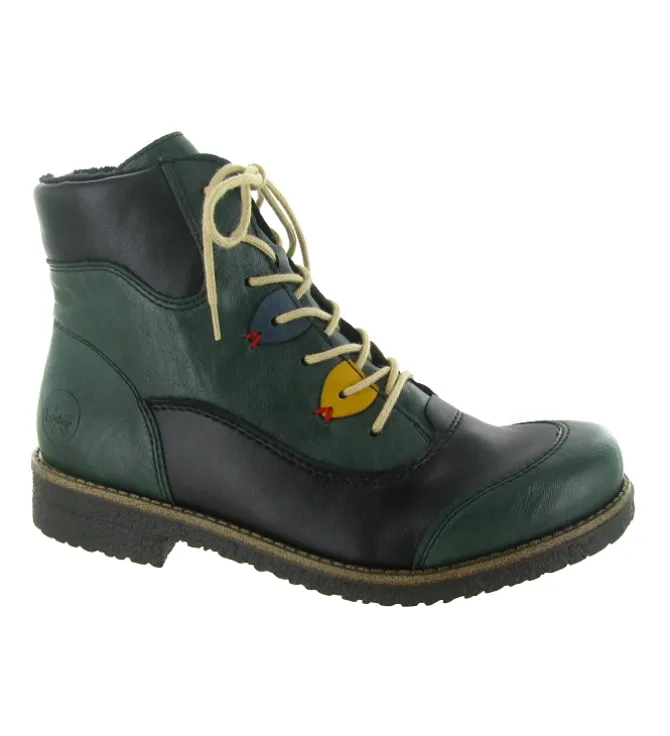 bottines et boots - Classique & Chic - femme - Cuir - Bleu - Rieker
