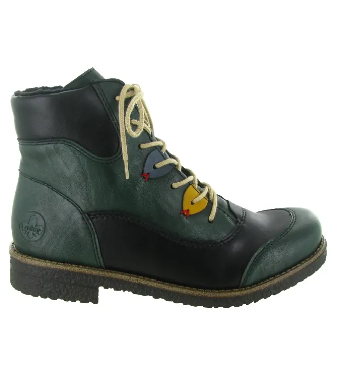 bottines et boots - Classique & Chic - femme - Cuir - Bleu - Rieker