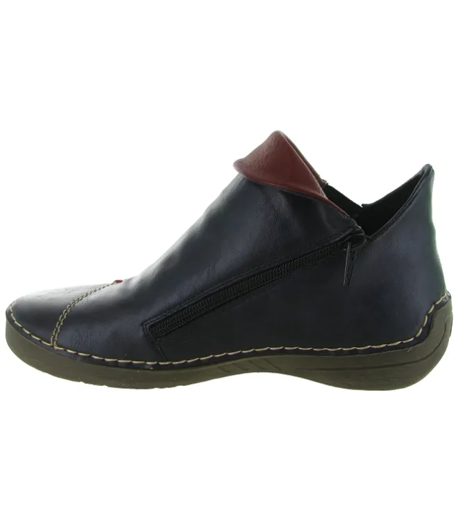 bottines et boots - Classique & Chic - femme - Synthétique - Bleu - Rieker