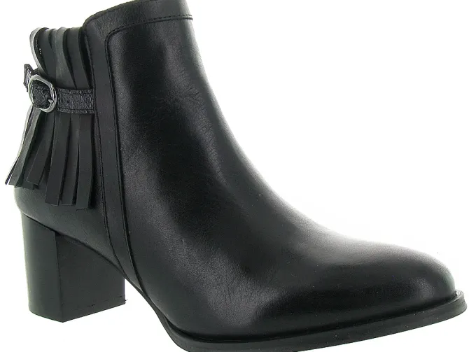 bottines et boots - Classique & Chic - femme - Cuir - Noir - He spring by hardridge