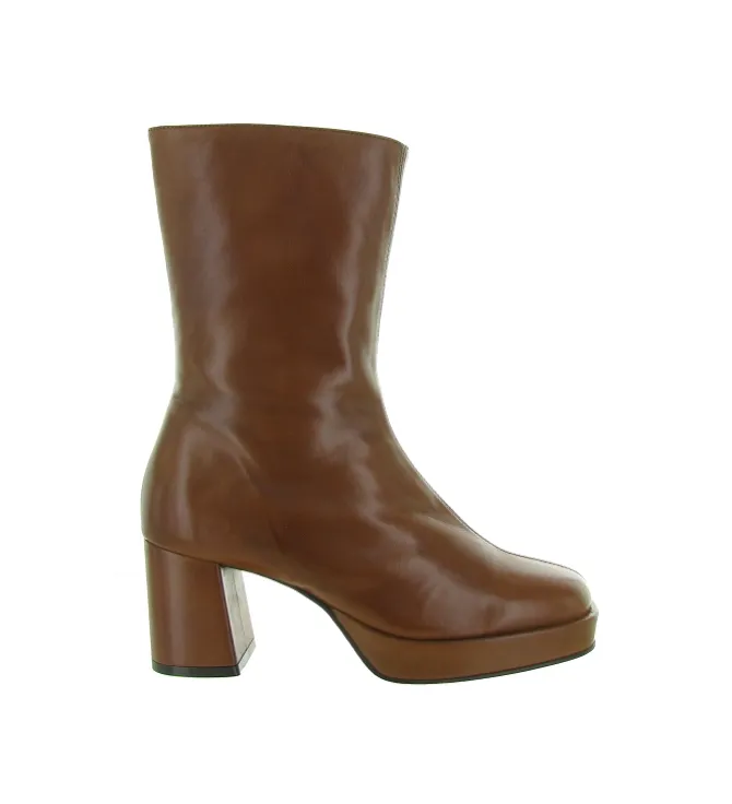 bottines et boots - Classique & Chic - femme - Cuir - Marron - Creator