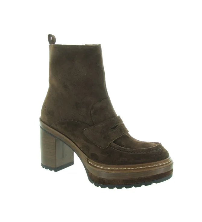 bottines et boots - Classique & Chic - femme - Nubuck - Marron - Pons quintana
