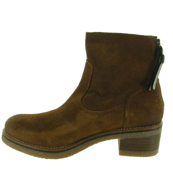 bottines et boots - Classique & Chic - femme - Nubuck - Marron - Minka design
