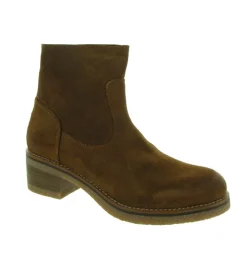 bottines et boots - Classique & Chic - femme - Nubuck - Marron - Minka design