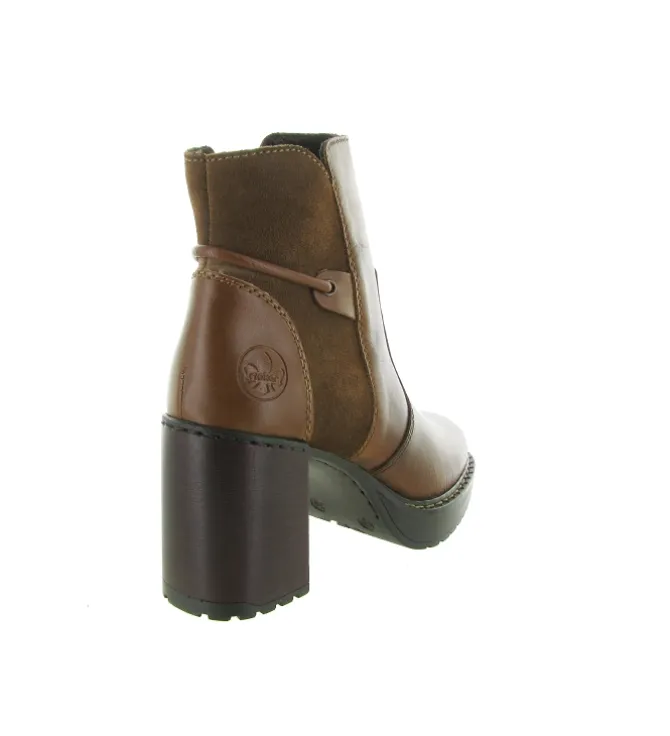 bottines et boots - Classique & Chic - femme - Cuir - Marron - Rieker