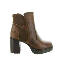bottines et boots - Classique & Chic - femme - Cuir - Marron - Rieker