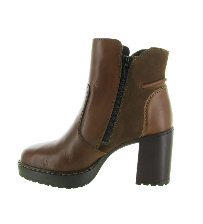 bottines et boots - Classique & Chic - femme - Cuir - Marron - Rieker