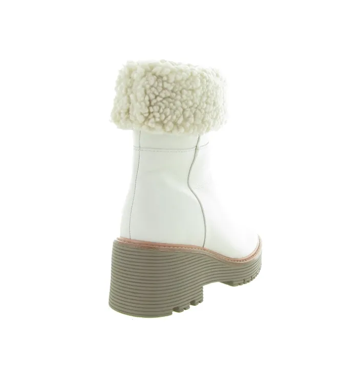 bottines et boots - Classique & Chic - femme - Cuir - Blanc - Regarde le ciel...