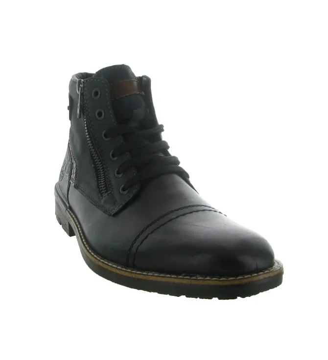 bottines et boots - Classique & Chic - homme - Cuir - Gris - Rieker