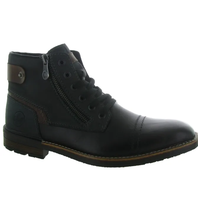 bottines et boots - Classique & Chic - homme - Cuir - Gris - Rieker