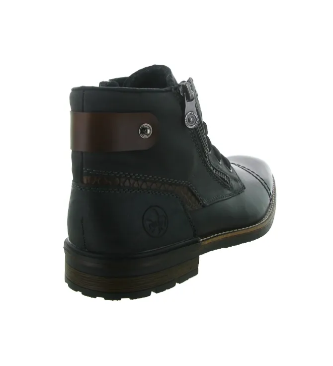 bottines et boots - Classique & Chic - homme - Cuir - Gris - Rieker