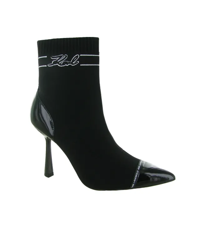 bottines et boots - Classique & Chic - femme - Textile - Noir - Karl lagerfeld