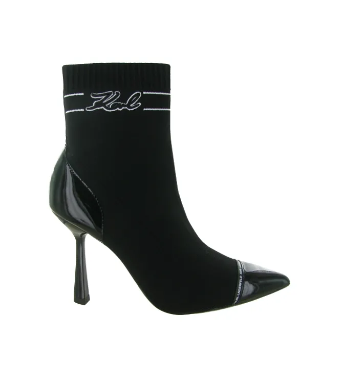 bottines et boots - Classique & Chic - femme - Textile - Noir - Karl lagerfeld