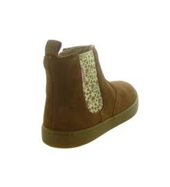 bottines et boots - - junior fille - Nubuck - Camel - Shoo pom