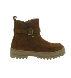 bottines et boots - - junior fille - Nubuck - Marron - Babybotte