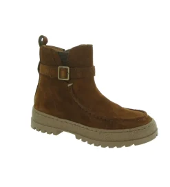 bottines et boots - - junior fille - Nubuck - Marron - Babybotte