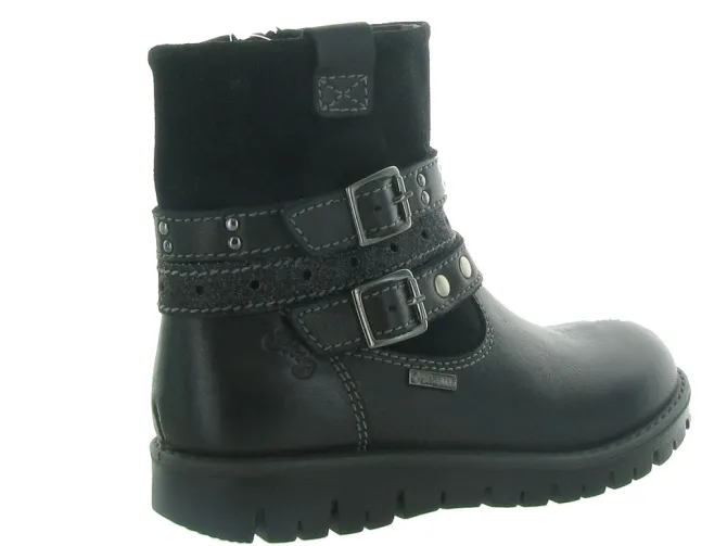 bottines et boots - - junior fille - Cuir - Noir - Primigi