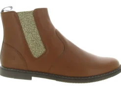 bottines et boots - - junior fille - Cuir - Marron - Pom d api