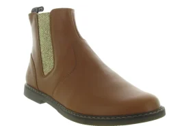 bottines et boots - - junior fille - Cuir - Marron - Pom d api